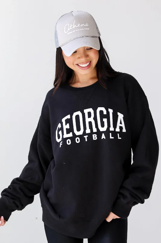 fitness lifestyle hoodieBlack Georgia Football Sweatshirt