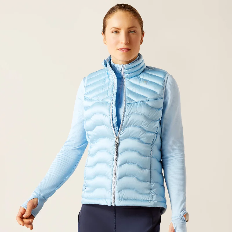 padded puffer coatAriat ideal down vest for ladies