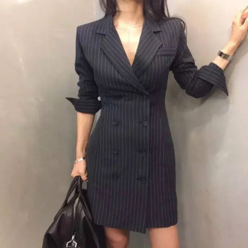 wrap dressJulia Fashion - Spring New Women   Blazer Dress