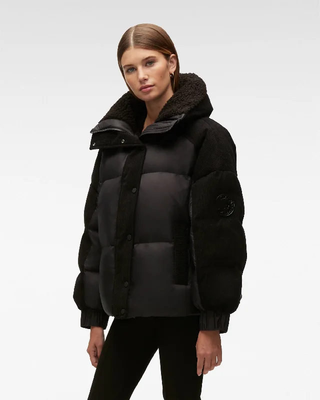 insulated coatELMIRA PUFFER BLACK