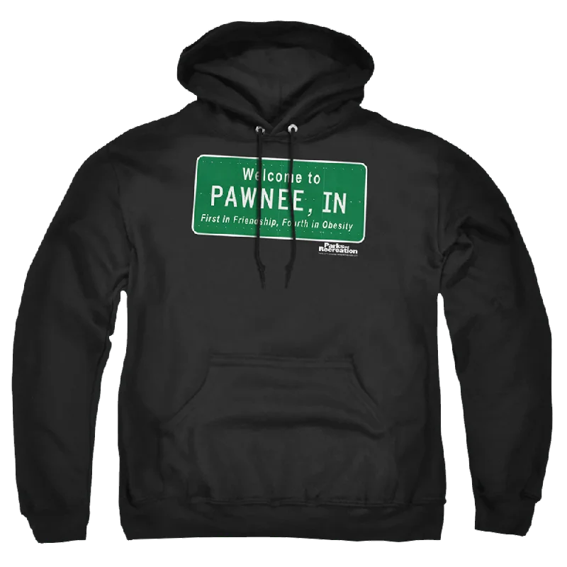 graphic hoodieParks & Recreation Pawnee Sign - Pullover Hoodie