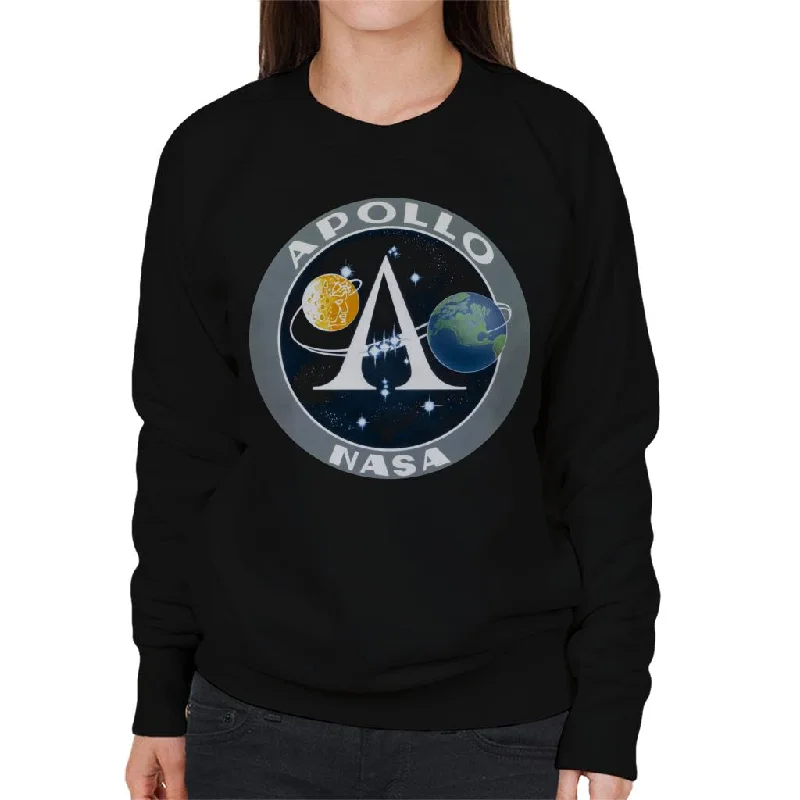 oversized gym sweatshirtNASA Apollo Program Logo Badge Women's Sweatshirt