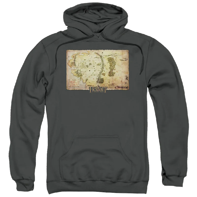 warm hooded sweatshirtHobbit Movie Trilogy, The Middle Earth Map - Pullover Hoodie