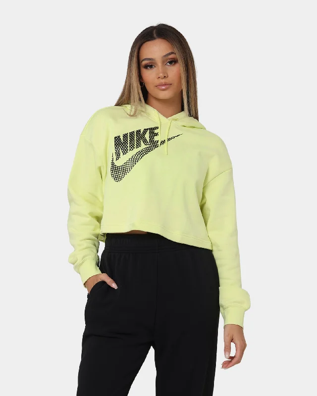 premium zip-up hoodieNike Women's Nike Sportswear Cropped Fleece Dance Hoodie Luminous Green