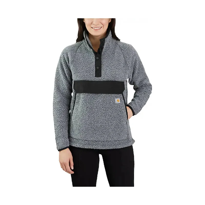 breathable jacketCarhartt Women's Relaxed Fit Fleece Pullover Jacket - Granite Heather - ONLINE STORE CREDIT/EXCHANGE ONLY