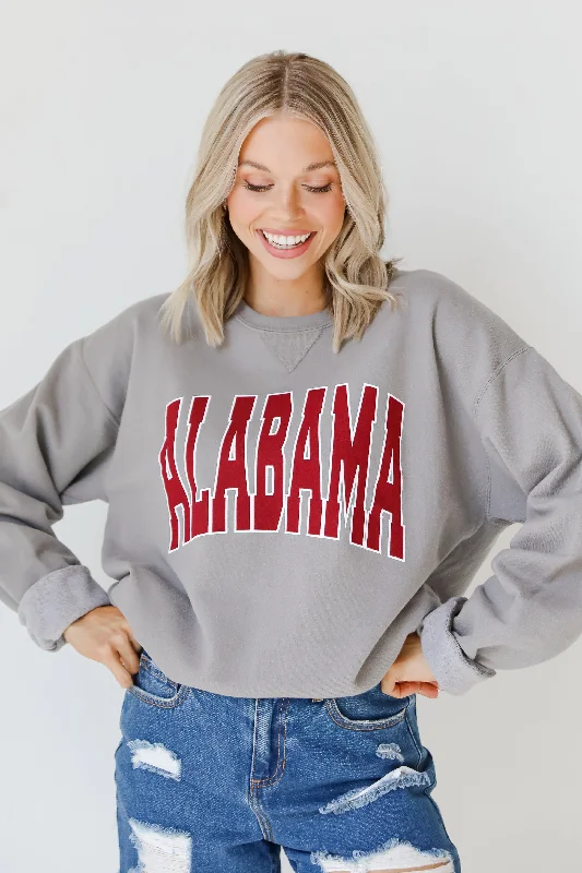 sleek workout sweatshirtGrey Alabama Sweatshirt