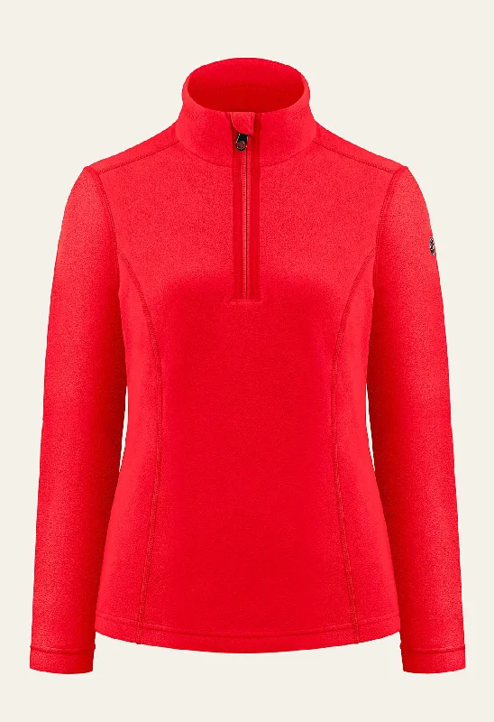 relaxed fit sports hoodiePoivre Blanc Micro Fleece Sweater in Red